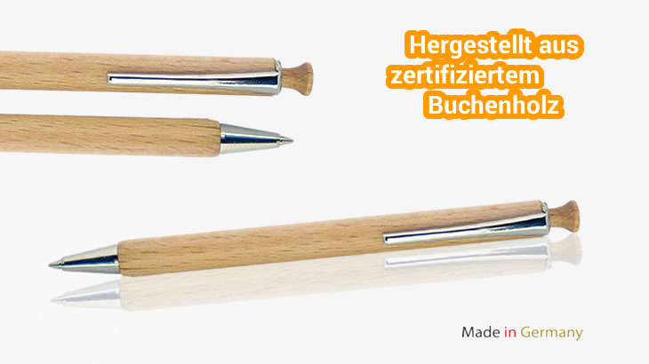 Holzkugelschreiber aus FSC zertifiziertem Holz