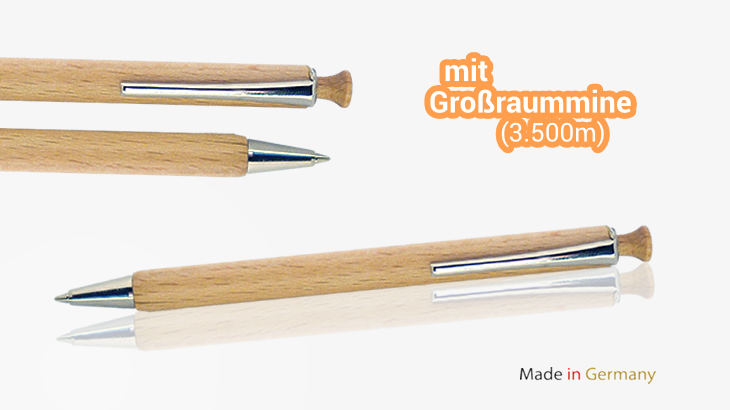 Holzkugelschreiber PIMP mit Großraummine