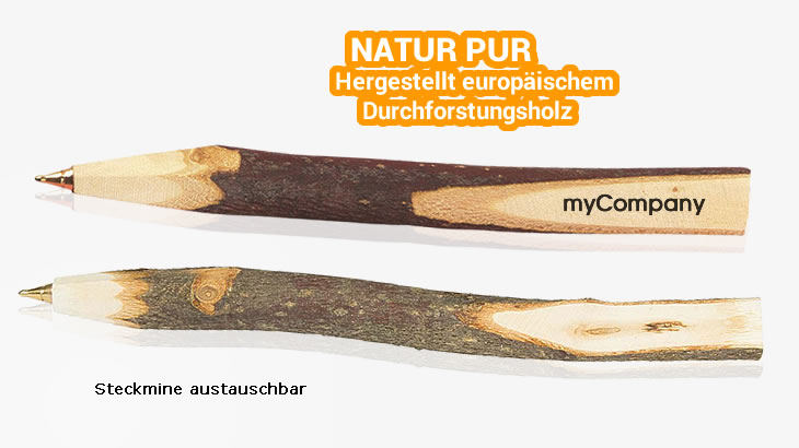 Astkugelschreiber aus Holz