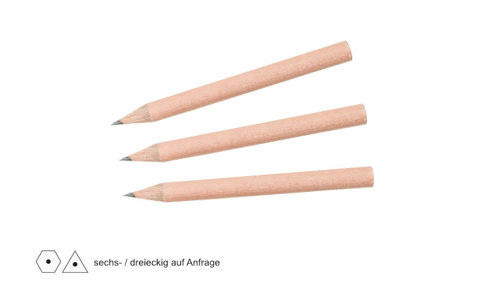 Kurzer Holzbleistift aus zertifiziertem Holz