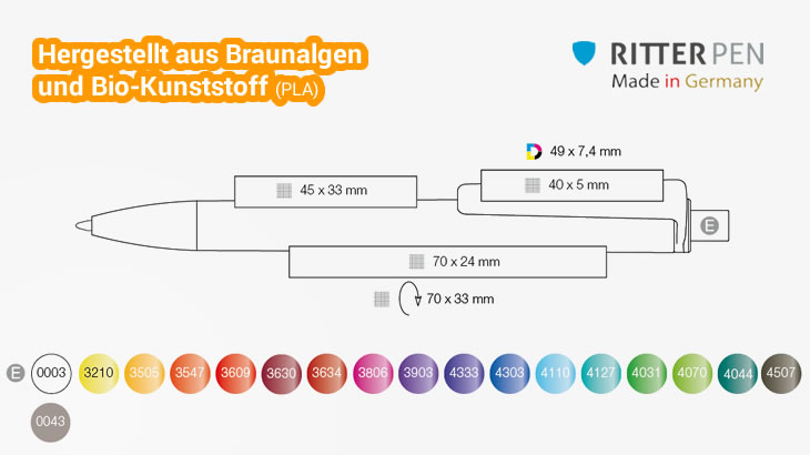 Kugelschreiber Algo Pen Druckflächen