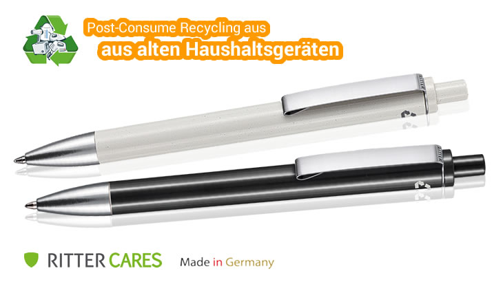 Kugelschreiber EXOS aus Recycling-Kunststoff