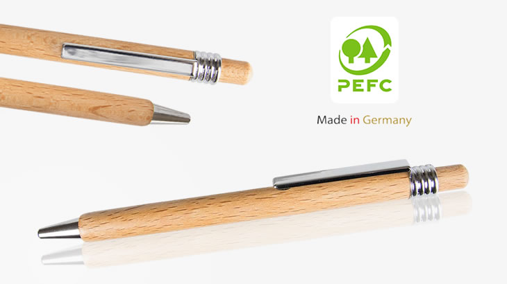 Holzkugelschreiber PARO aus nachhaltigem Buchenholz