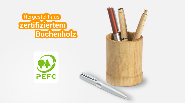 Stiftebecher BASIC aus Holz