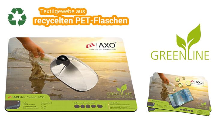 Textil-Mousepad aus recyceltem PET