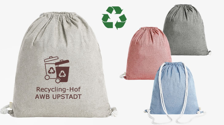 Recycling-Rucksack aus Baumwolle