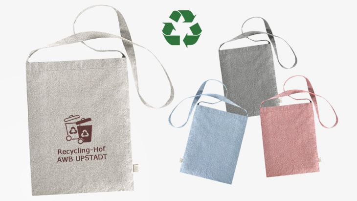 Umhängetasche aus Recycling-Baumwolle