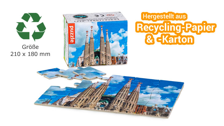 Puzzel aus Recyclingpapier Medium