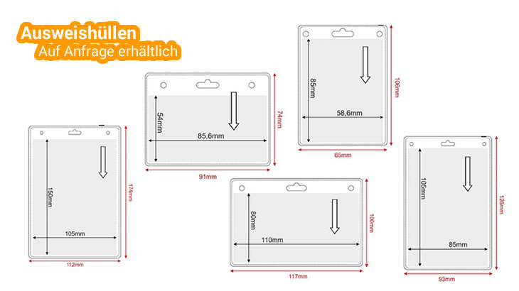 Ausweishüllen für Lanyards