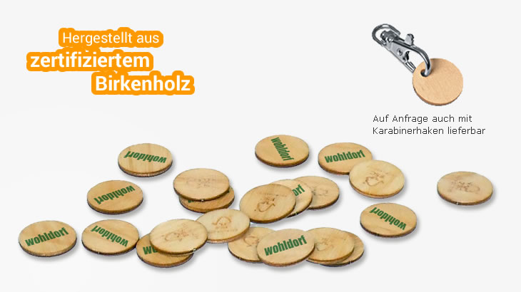 Green Coin aus zertifiziertem Holz