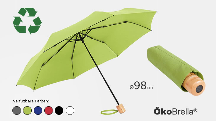 Recycling Mini-Taschenschirm ÖkoBrella