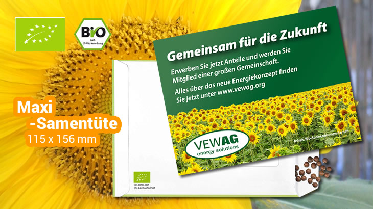 Samentüte mit BIO-Samen MAXI