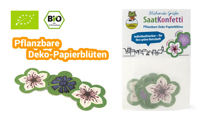 BIO Saatkonfetti - Papierblüten die wachsen