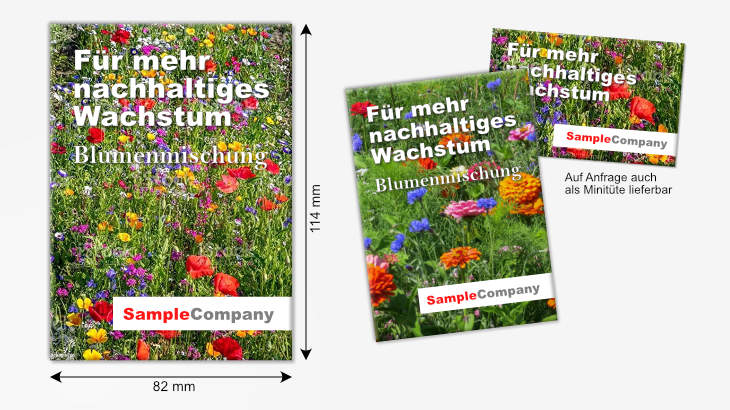 Samentüte mit Blumenmischung