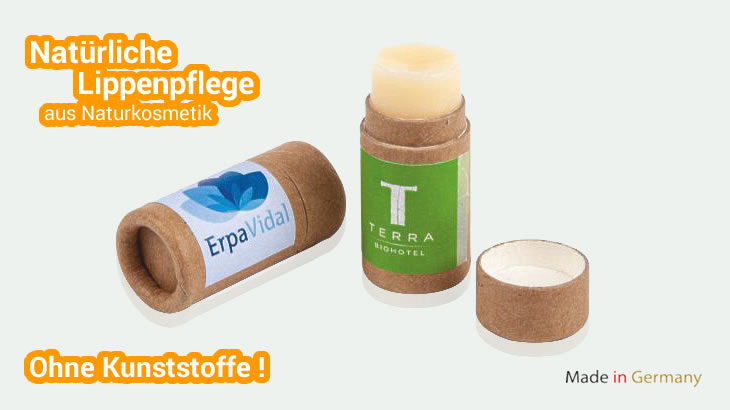 Lipbalm Stift in Kartonhülse