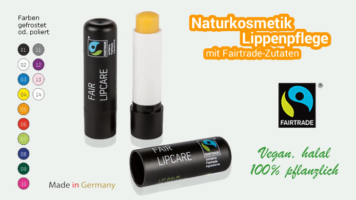 Naturkosmetik Lipbalm-Stift (Fairtrade)