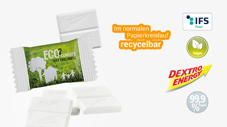 Dextro Energy im Papiertütchen