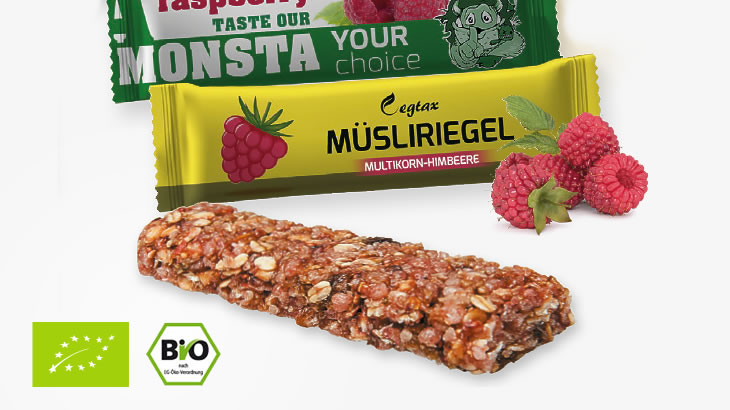 Bio Müsliriegel mit eigenem Logo