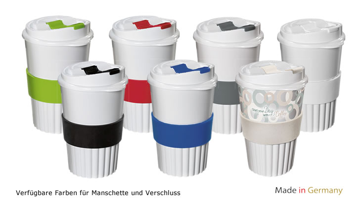 Coffee-To-Go-Becher aus Bio-Kunststoff CLASSIC