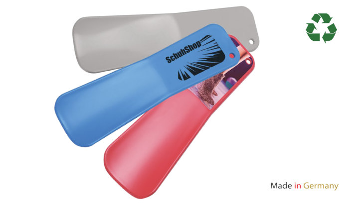 Schuhlöffel aus Recycling-Kunststoff