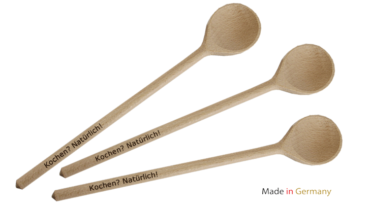 Kochlöffel aus Buchenholz zum Bedrucken