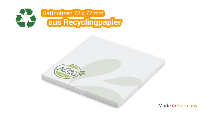 Haftnotizen Recycling - 72 x 72