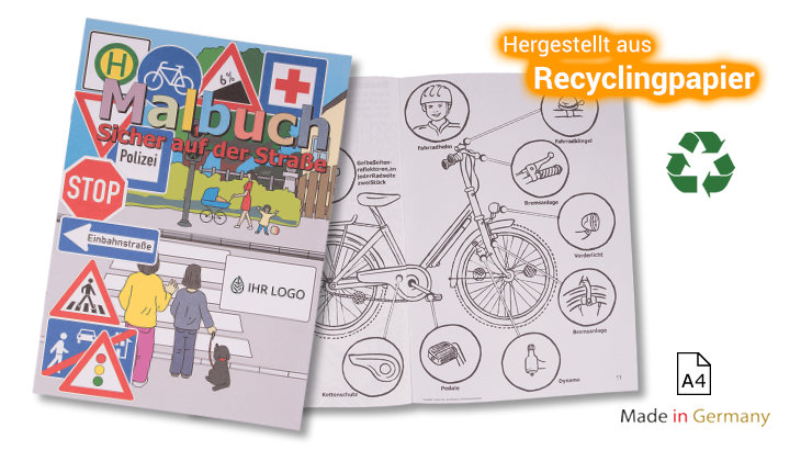 Malbuch Recycling Verkehr