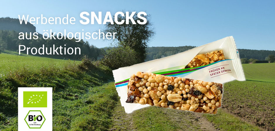 Snacks aus ökologischer Produktion