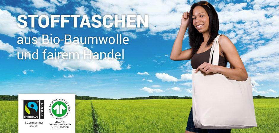 Stofftaschen aus Bio-Baumwolle