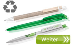 Kugelschreiber aus Recycling-Werkstoffen