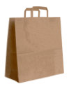 Braune Papiertasche mit Papiergriff 34 x 20 x 35 cm