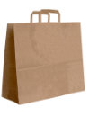 Braune Papiertasche mit Papiergriff 54 x 14 x 44 cm